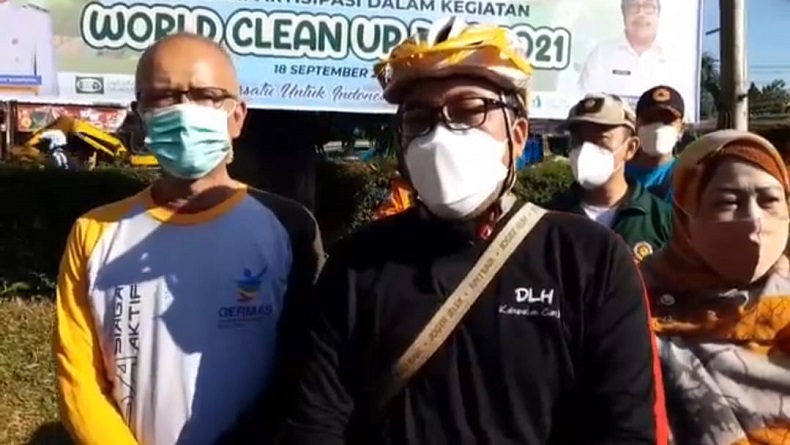 World Clean Up Day 2021, Warga Cianjur Diajak Bersih-bersih Aliran Sungai