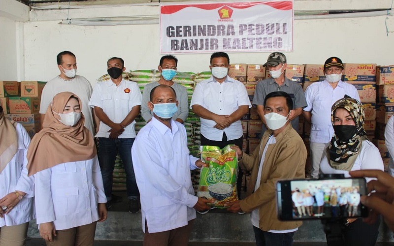 Gaji Anggota DPR Fraksi Gerindra Dipotong untuk Bantu Korban Banjir di Kalteng