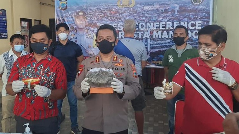 Satres Narkoba Polresta Manado Ungkap Peredaran Obat Terlarang, 2.200 Butir Trihexyphenidyl Disita
