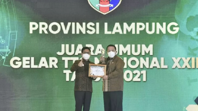 Warga Lampung Sabet Penghargaan Terbaik Inovasi Sistem Pengolahan Produk di TTG Nasional