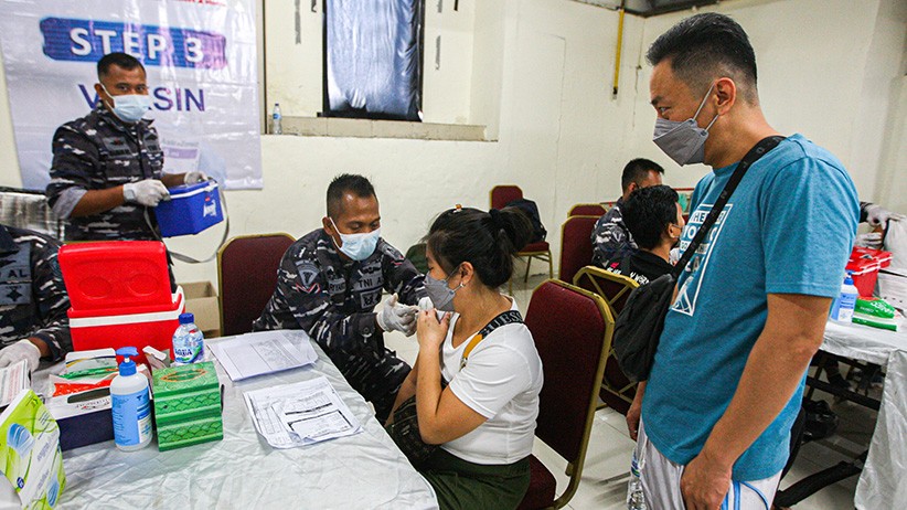 Pushidrosal Gelar Serbuan Vaksinasi Covid-19 - Bagian 4