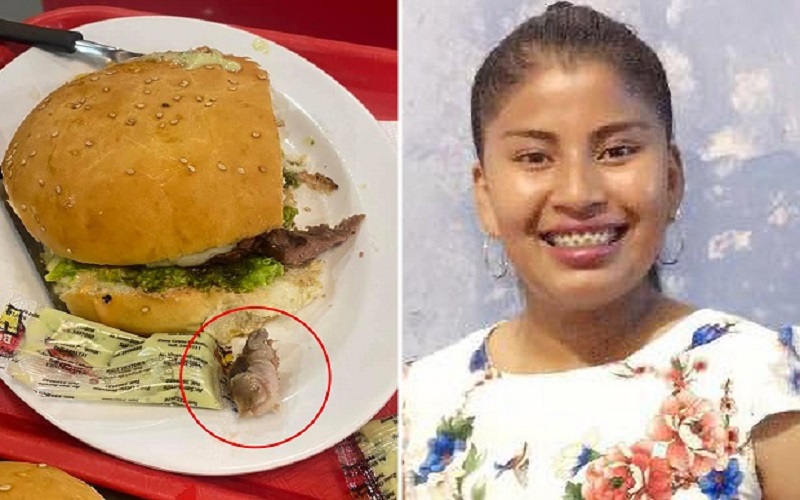 title Perempuan Ini Makan Hamburger Berisi Jari Manusia dan Membagikannya ke Medsos Perempuan Ini Makan Hamburger Berisi Jari Manusia dan Membagikannya ke Medsos