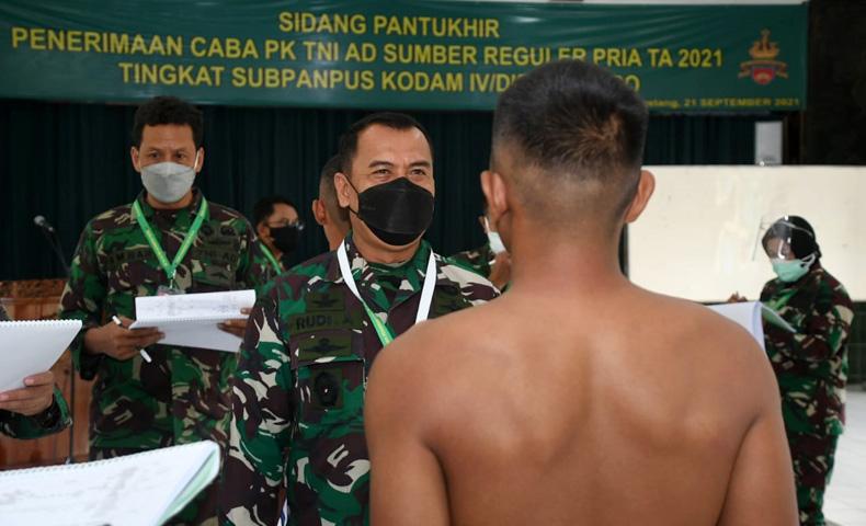 Seleksi Caba TNI AD, Pangdam IV/ Diponegoro: Kita Harapkan Prajurit Fighter bukan yang Cengeng