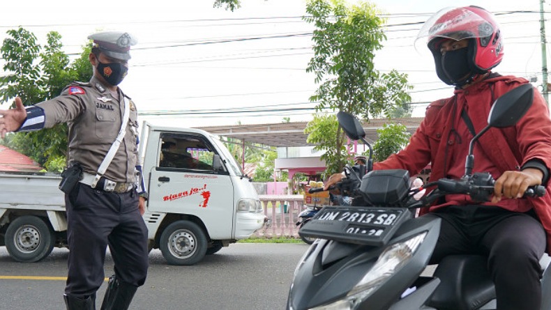 Operasi Patuh Otanaha, 105 Pengendara Terjaring Tidak Pakai Masker dan Belum Divaksin