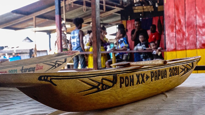 Pembuatan Replika Perahu untuk Cendera Mata PON Papua - Bagian 2
