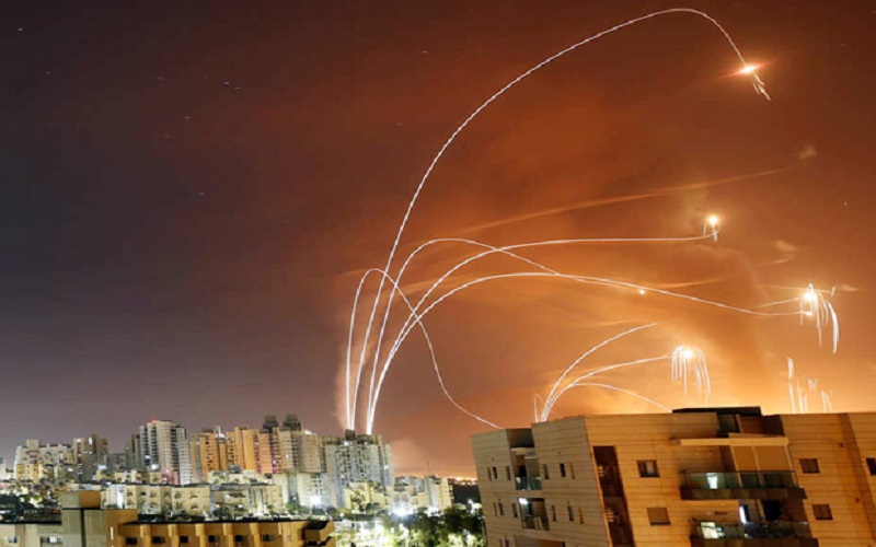   Iron Dome Israel Berhasil Cegat Serangan Roket dari Gaza 