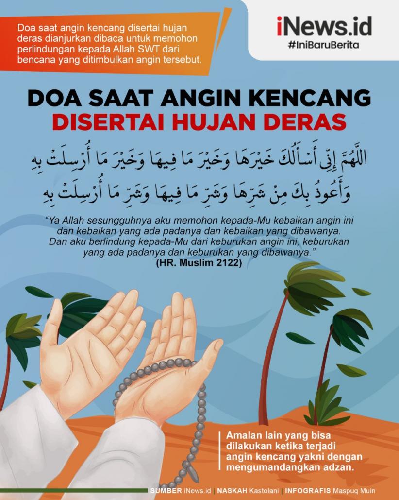 Doa Ketika Hujan Angin - Ini Doa Saat Hujan Lebat Disertai Angin Dan