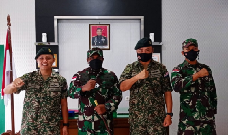 Tentara Diraja Malaysia Datangi Markas TNI di Putussibau, Ini yang Dilakukan