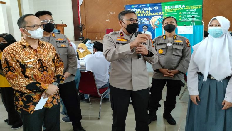 Percepat Herd Immunity, 500 Pelajar SMA di Bangka Tengah Ikuti Vaksinasi Covid-19 Massal