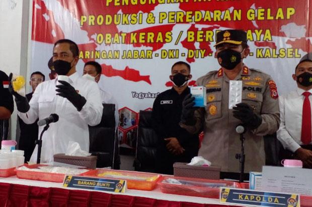Pabrik Obat Keras Tak Berizin di DIY Beromzet Rp2 Miliar per Hari