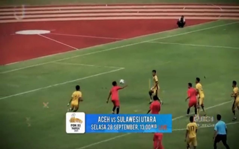 Live di iNews! Laga Sepak Bola PON XX Papua 2021: Aceh Vs Sulawesi Utara 