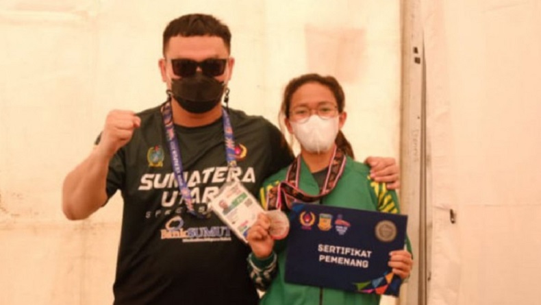 Atlet Putri Sepatu Roda Sumut Sumbang Medali Perak Kedua di PON Papua 