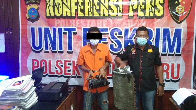 Curi Mesin AC, Pemuda di Medan Ditangkap Polisi