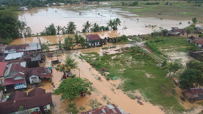 Penampakan Dari Udara Banjir Rendam Permukiman Di Padang Pariaman ...