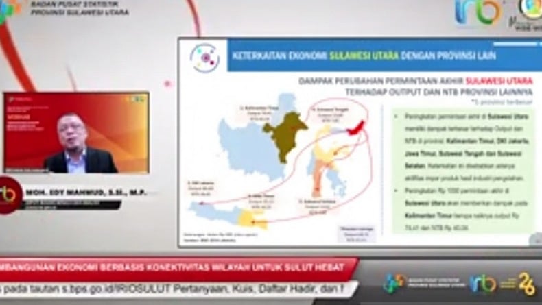 BPS: IRIO Penting untuk Bangun Ekonomi Terintegrasi di Sulut 