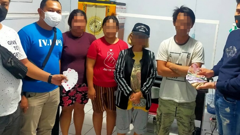 4 Pelaku Judi di Danowudu Ditangkap Polres Bitung