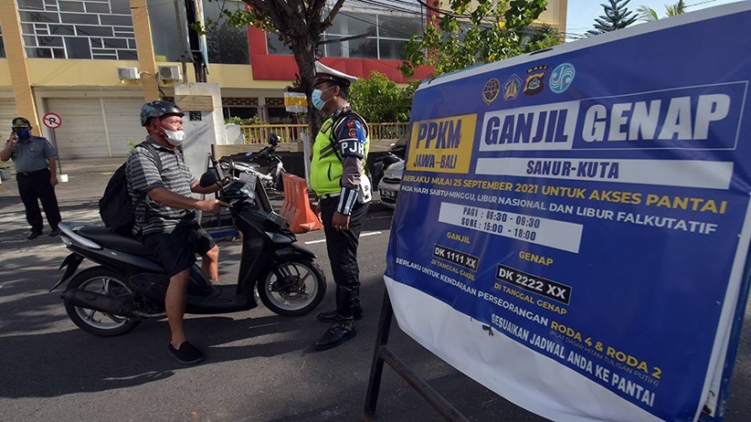 Pemberlakuan Ganjil Genap di Kawasan Wisata Sanur Bali - Bagian 1