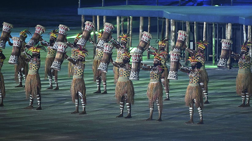 Pertunjukan Kembang Api Meriahkan Pembukaan PON Papua di Stadion Lukas Enembe - Bagian 3