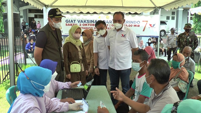 Antusiasme Tinggi, 1.500 Warga Kendal Ikut Vaksinasi Covid-19 Partai Perindo