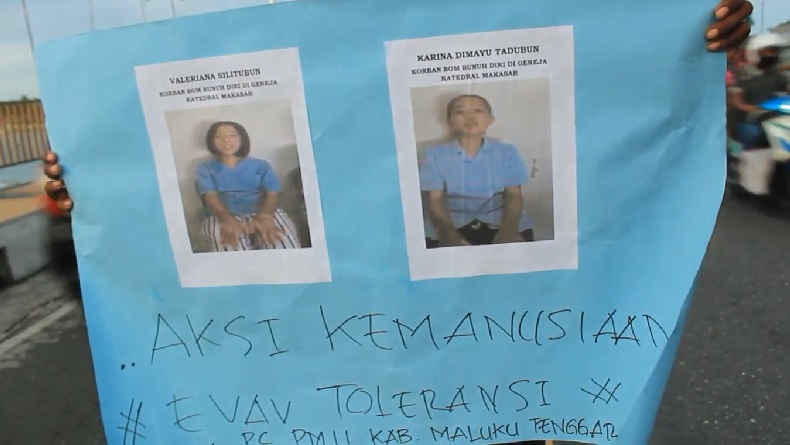 Mahasiswa Islam Turut Berikan Sumbangan untuk 2 Korban Bom Bunuh Diri Makassar