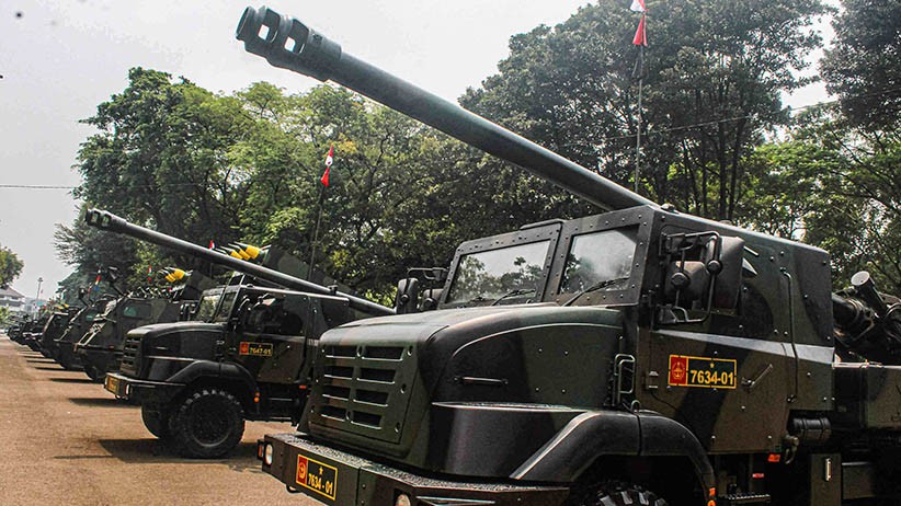 TNI Pamer Alutsista di Depan Istana Merdeka, Ada Anoa hingga RM 70 Vampire - Bagian 3