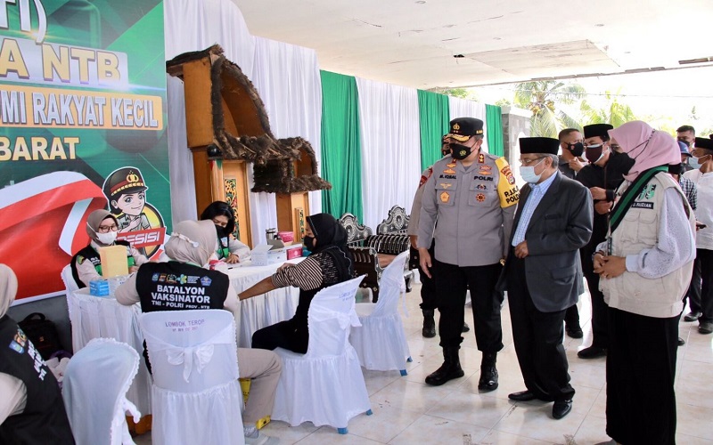 Kunjungi Lobar, Ketua Umum PBNU Said Aqil Siroj: Kapolda NTB Punya Program Vaksinasi Bahagia