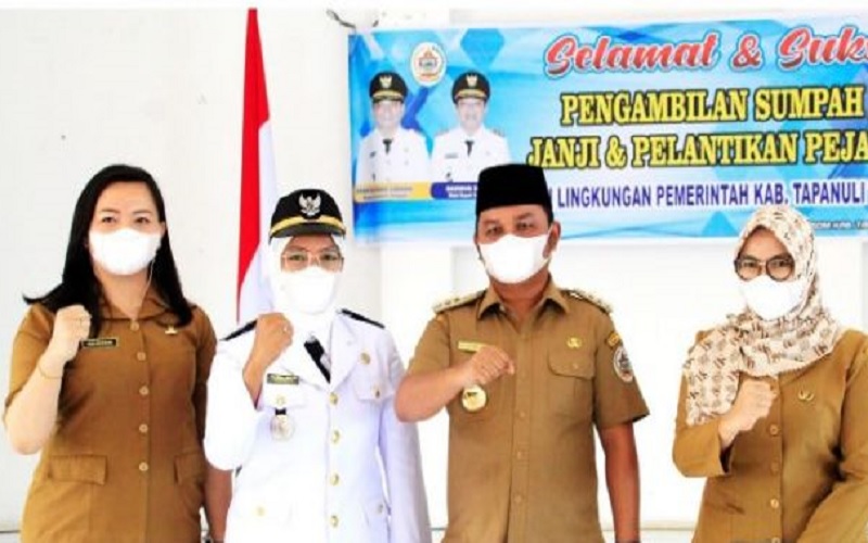 Bupati Tapteng Bakhtiar Lantik Ajudan jadi Camat usai 4 Tahun Mengabdi