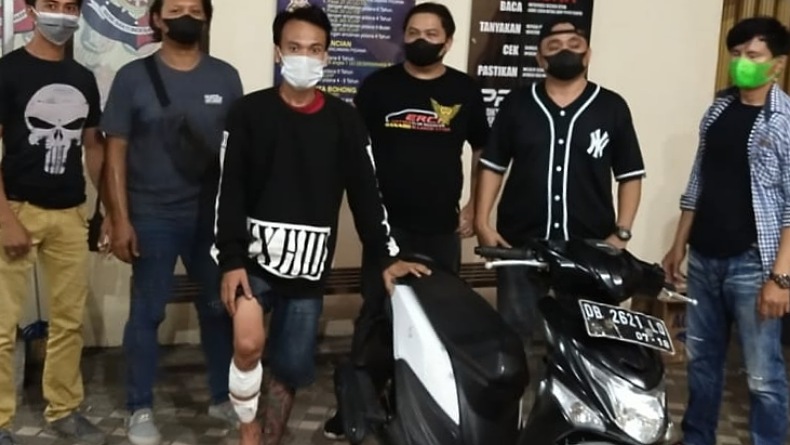 Coba Kabur, Kaki Kanan Pelaku Curanmor Ditembak Tim Paniki Polresta Manado