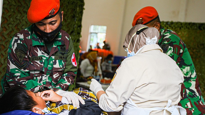 Wing 1 Paskhas bersama MNC Peduli Gelar Sunatan Massal - Bagian 1