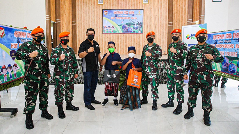 Wing 1 Paskhas bersama MNC Peduli Gelar Sunatan Massal - Bagian 4