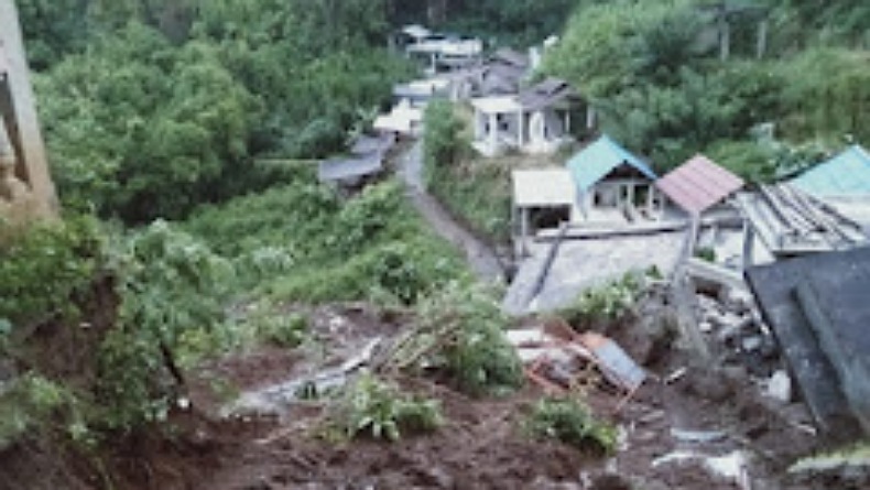 Bencana Longsor di Motoling Minsel, Puluhan Kuburan Desa Lalumpe Rusak Parah