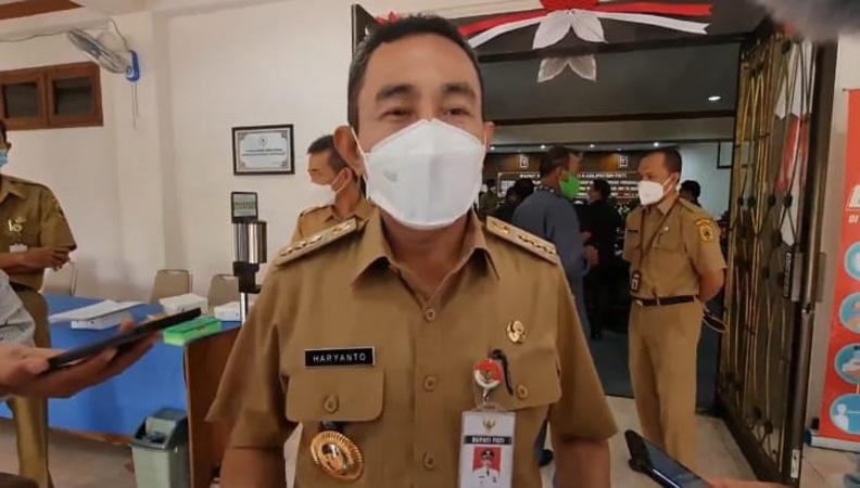 Pati Kembali Naik ke Level 3 PPKM, Bupati Haryanto Keluhkan Minimnya Dosis Vaksin 