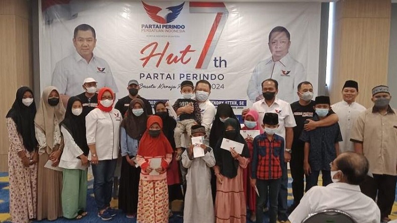 Rayakan HUT ke-7, DPW Perindo Jambi Berbagi Tali Asih kepada Anak Panti Asuhan