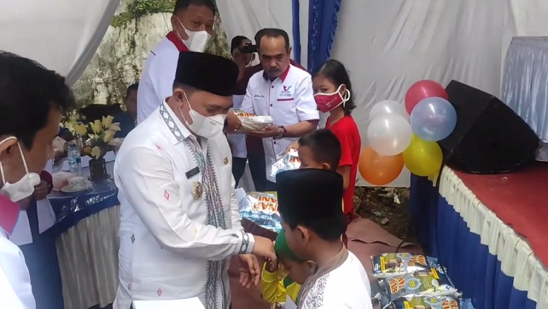 Partai Perindo Labuhanbatu Resmikan Kantor dan Santuni Anak Yatim Piatu Sambut HUT ke-7