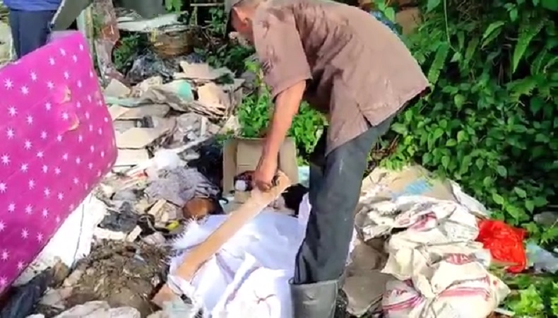 Balikpapan Gempar, Mayat Bayi Dibungkus Kardus Dibuang ke Tempat Sampah