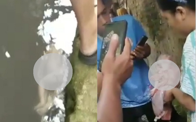Sukabumi Geger, Mayat Bayi Berhidung Mancung Ditemukan Hanyut di Selokan