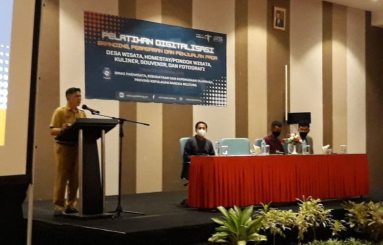 Disparbudkepora Babel Gelar Pelatihan Digitalisasi Branding bagi Pengelola Destinasi Wisata