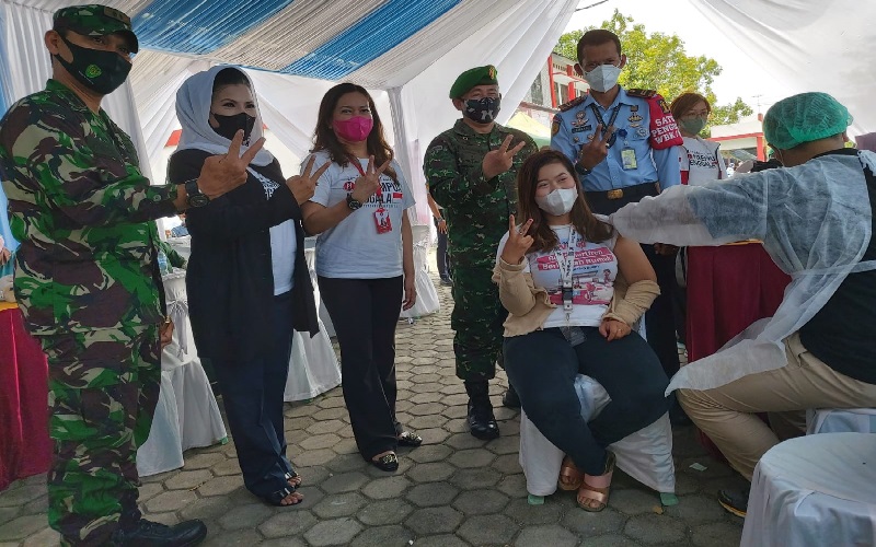Gelar Vaksinasi di Rupbasan Cirebon, Perempuan Jenggala Edukasi Gerakan Antikorupsi