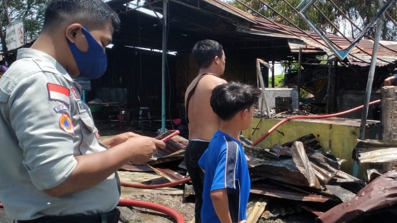 Kompor Meledak, 8 Kios di Jalan Jamin Ginting Medan Ludes Terbakar