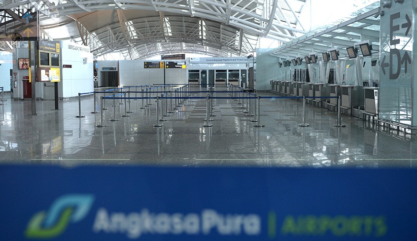 Suasana Lengang Hari Pertama Bandara Ngurah Rai Buka Penerbangan Internasional - Bagian 1