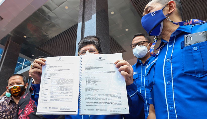 Perkuat Bukti, Partai Demokrat Kubu AHY Datangi Kementerian Hukum dan HAM - Bagian 2