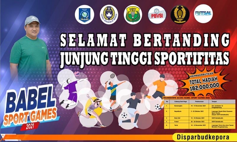 Disparbudkepora Gelar Babel Sport Games 2021