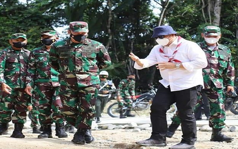 Kolaborasi Pemkab Bone Bolango dan TNI Siap Bangun Infrastruktur Hingga Pelosok