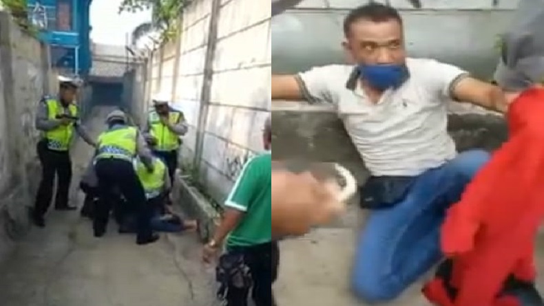 Patwal Polres Cimahi Tangkap 2 Pencuri Mobil Boks di Padalarang KBB 