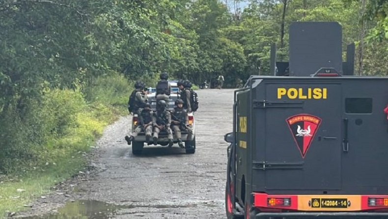 Pasukan TNI Polri Show Force di Yahukimo, 11 Peleton Kelilingi Kota Dekai