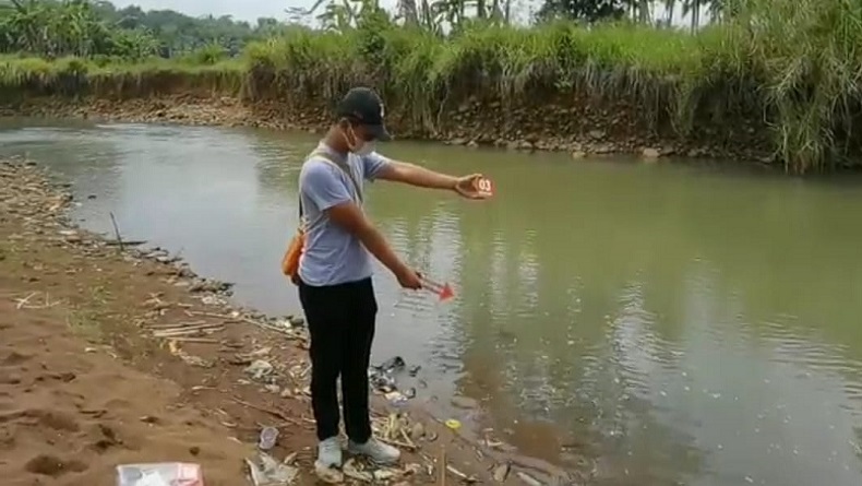 Petaka Susur Sungai Cileueur, Polres Ciamis Gelar Olah TKP