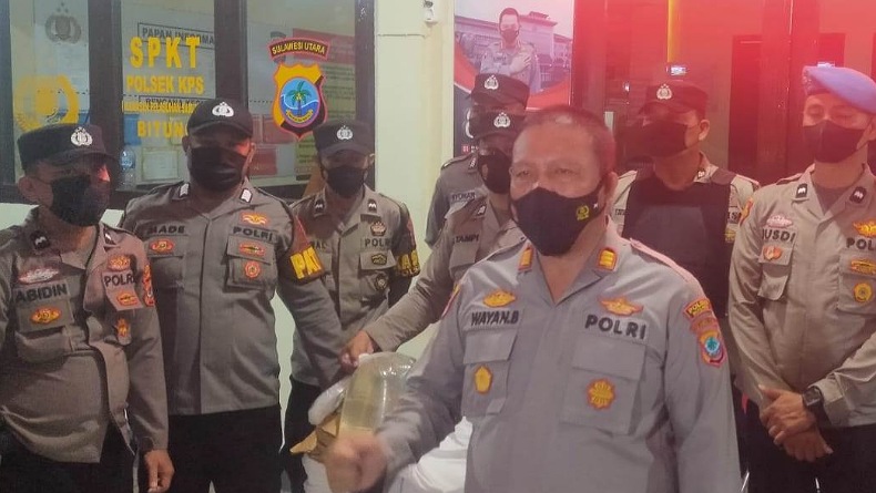 Peredaran Ratusan Liter Miras Cap Tikus ke Sitaro Digagalkan Polsek KPS Bitung