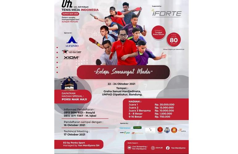 Tenis Meja Absen di PON Papua, Atlet Terbaik di 34 Provinsi Ramaikan UAH Super Seri 2021