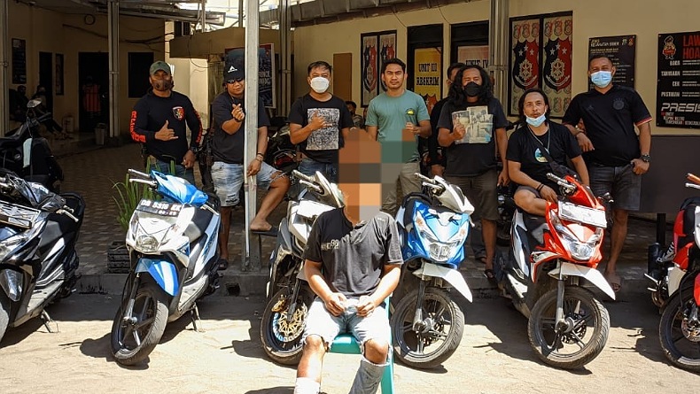 Coba Melarikan Diri, Residivis Curanmor di Manado Tumbang Kena Dor