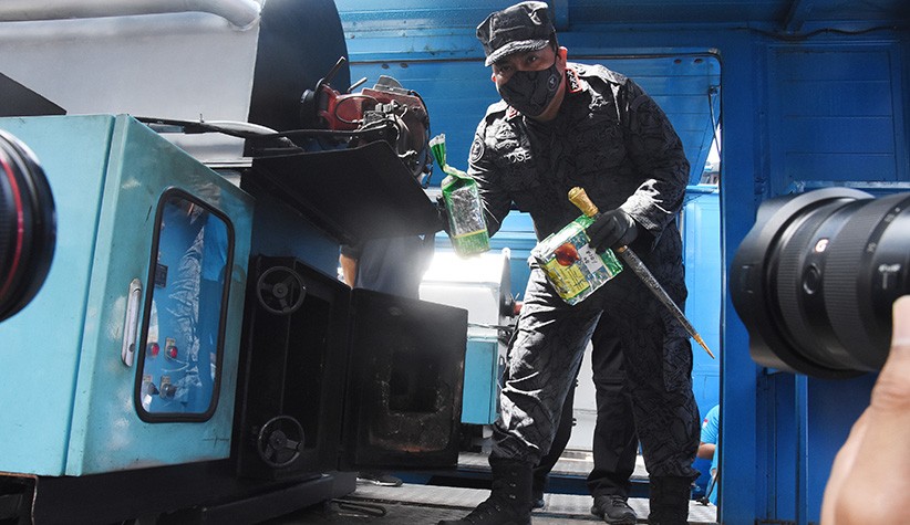 BNN Musnahkan 465 Kg Sabu - Bagian 3